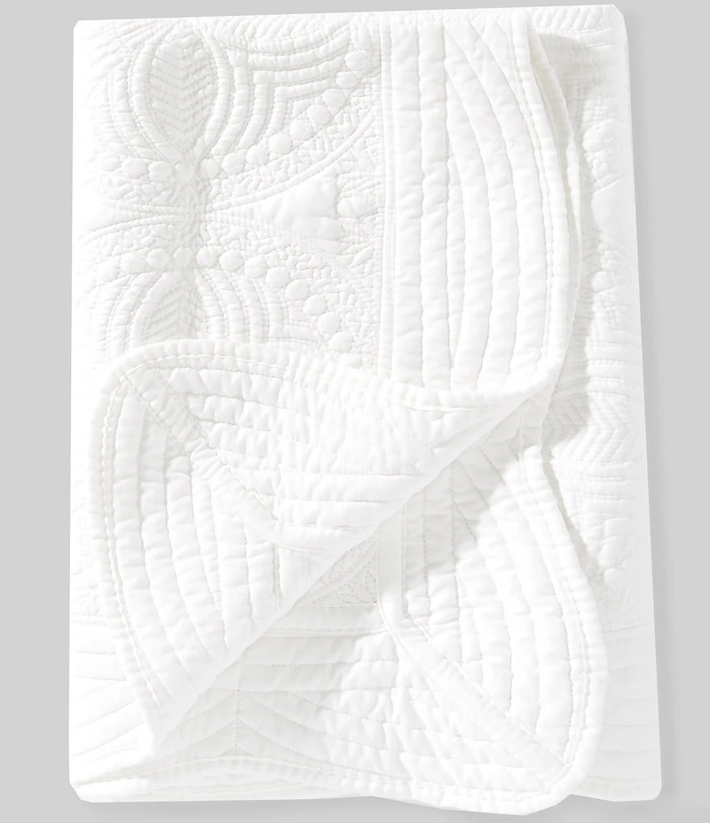 Edgehill Collection x Megan Karp Matelasse Scalloped Quilt