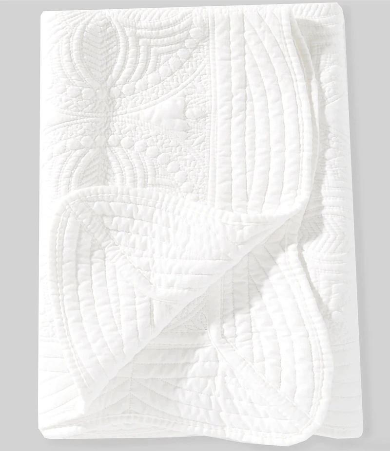 Edgehill Collection x Megan Karp Matelasse Scalloped Quilt