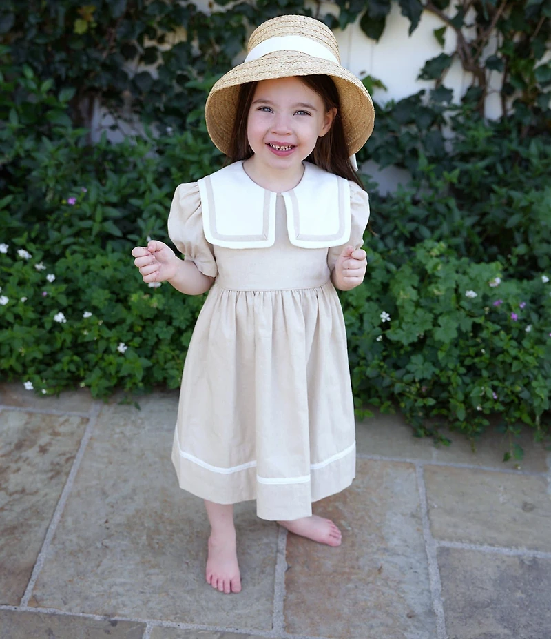 Edgehill Collection x Megan Karp Girls James Linen Sailor Dress