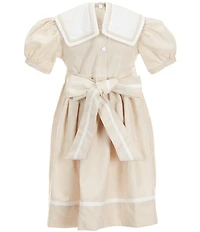 Edgehill Collection x Megan Karp Girls James Linen Sailor Dress