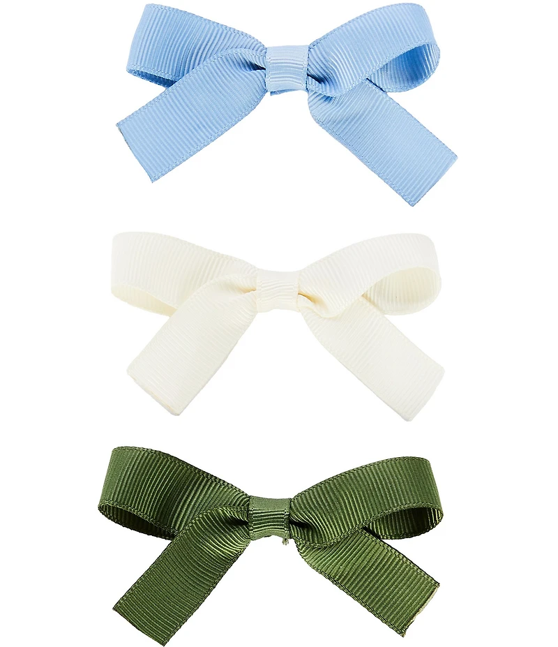 Edgehill Collection x Megan Karp Girls Mini Pinch Clip Hair Bows 3-Pack