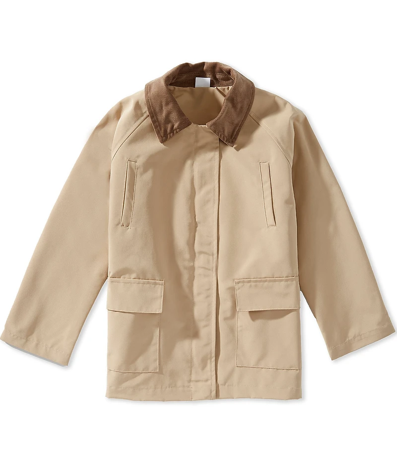 Edgehill Collection x Megan Karp Kids Wren Point Collar Pocket Detail Barn Jacket