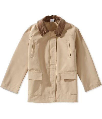Edgehill Collection x Megan Karp Kids Wren Point Collar Pocket Detail Barn Jacket