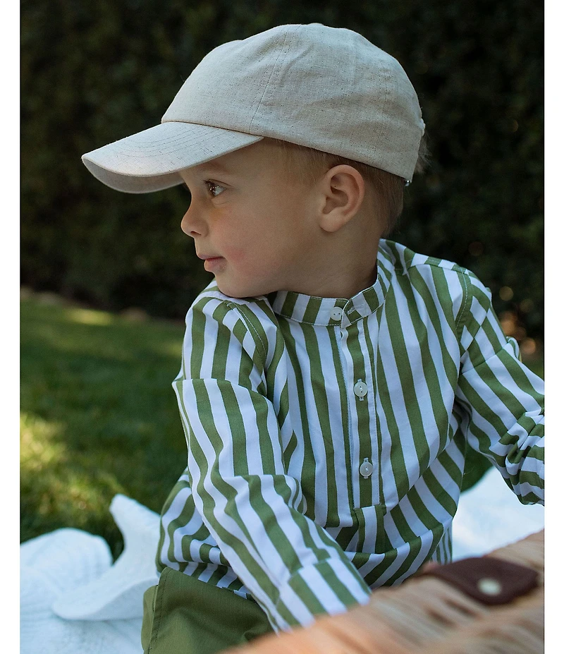 Edgehill Collection x Megan Karp Little Boys Jack Stripe Long Sleeve Shirt & Pants Set