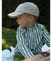 Edgehill Collection x Megan Karp Little Boys Jack Stripe Long Sleeve Shirt & Pants Set