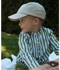 Edgehill Collection x Megan Karp Little Boys Jack Stripe Long Sleeve Shirt & Pants Set