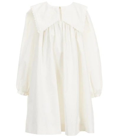Edgehill Collection x Megan Karp Girls Quinn Embroidered Detail Sailor Long Sleeve Dress