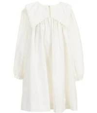Edgehill Collection x Megan Karp Girls Quinn Embroidered Detail Sailor Long Sleeve Dress