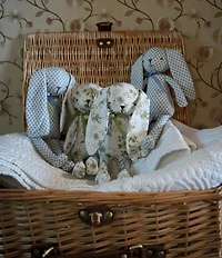 Edgehill Collection x Megan Karp Penelope Floral Bunny Plush Toy