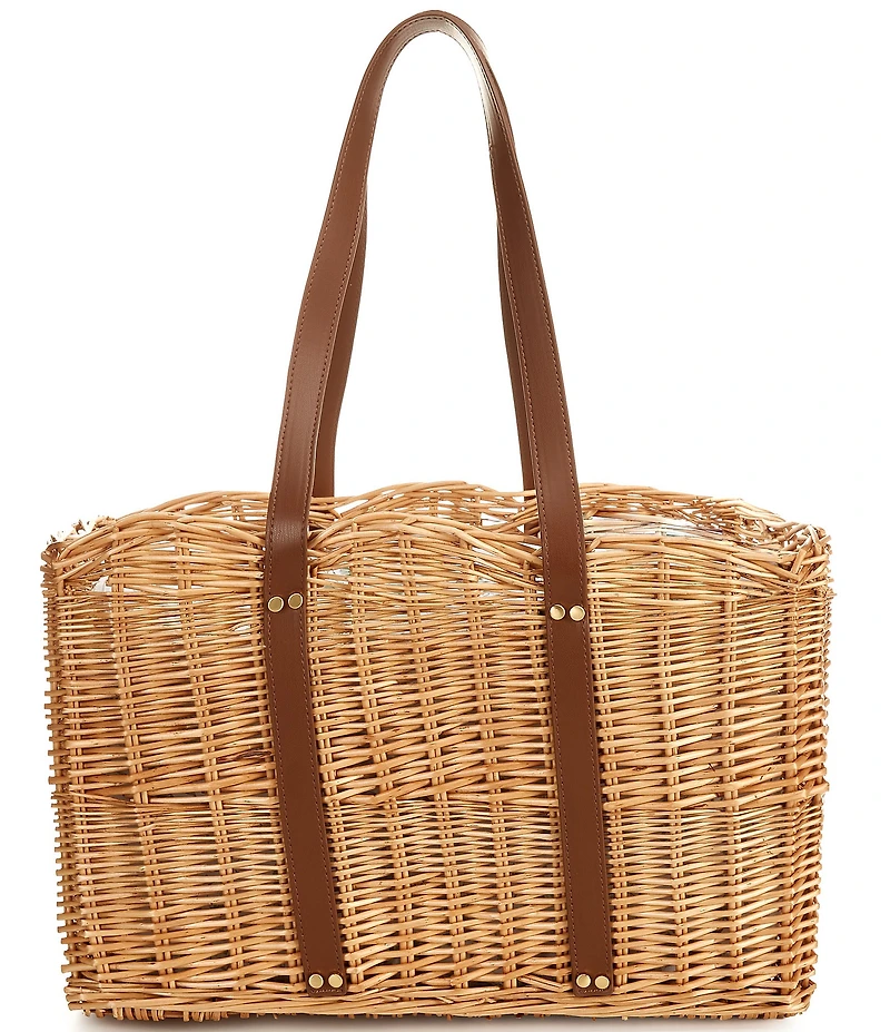 Edgehill Collection x Megan Karp Wicker Floral Insulated Cooler Tote