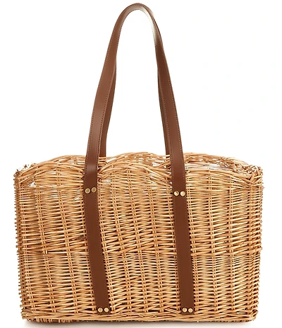 Edgehill Collection x Megan Karp Wicker Floral Insulated Cooler Tote