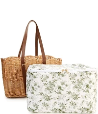 Edgehill Collection x Megan Karp Wicker Floral Insulated Cooler Tote