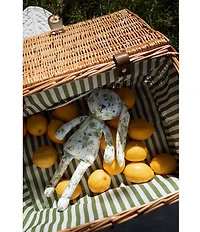 Edgehill Collection x Megan Karp Wicker Stripe Lined Keepsake Trunk