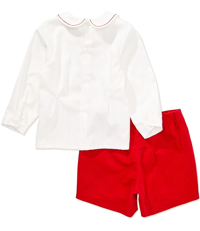 Edgehill Collection x The Broke Brooke Baby Boys Berrett Velvet Set