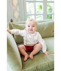 Edgehill Collection x The Broke Brooke Baby Boys Berrett Velvet Set