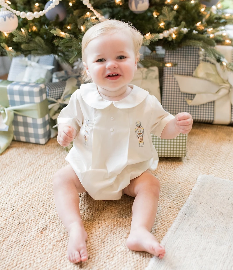 Edgehill Collection x The Broke Brooke Baby Boys George Embroidered Nutcracker Bubble