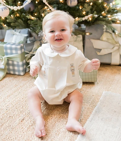 Edgehill Collection x The Broke Brooke Baby Boys George Embroidered Nutcracker Bubble