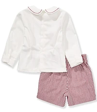 Edgehill Collection x The Broke Brooke Baby Boys Henry Stripe Short Set