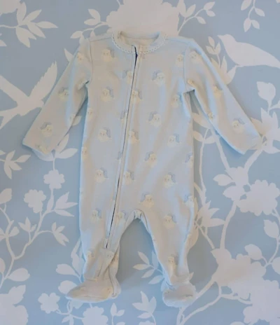 Edgehill Collection X The Broke Brooke Baby Boys James Vintage Santa Footed Coverall