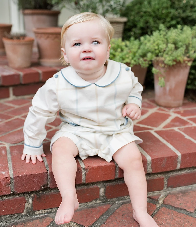 Edgehill Collection x The Broke Brooke Baby Boys Jensen Plaid Jon Jon