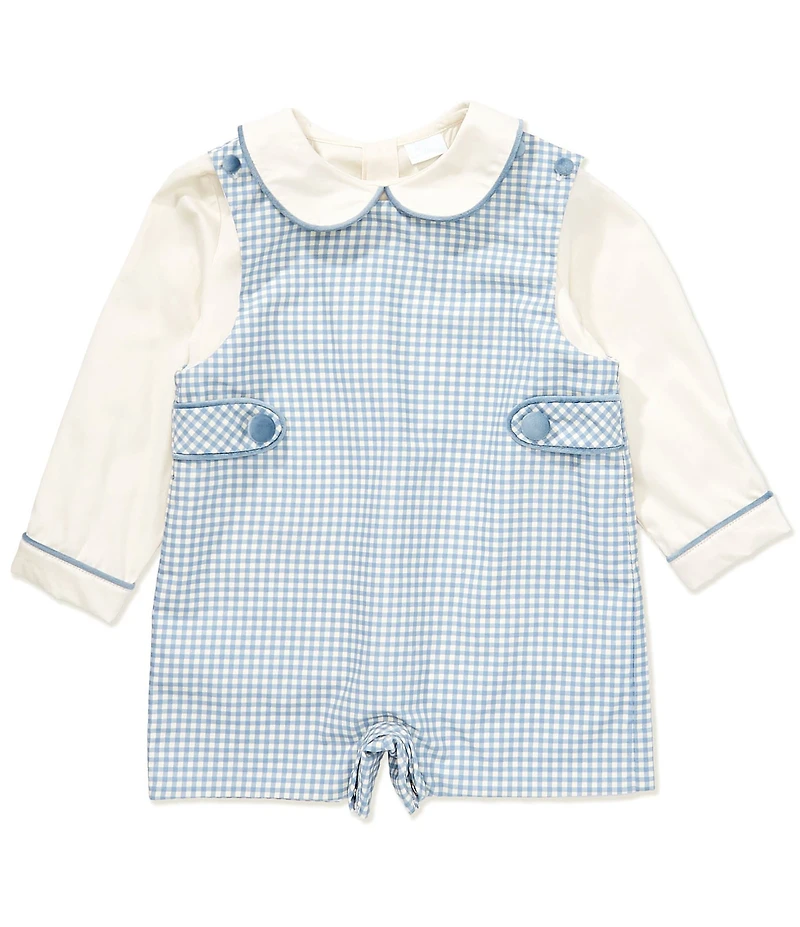 Edgehill Collection x The Broke Brooke Baby Boys William Gingham Jon Jon