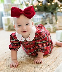 Edgehill Collection x The Broke Brooke Baby Girls Cece Tartan Dress