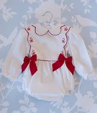 Edgehill Collection x The Broke Brooke Baby Girls Claire Candy Cane Bubble Set