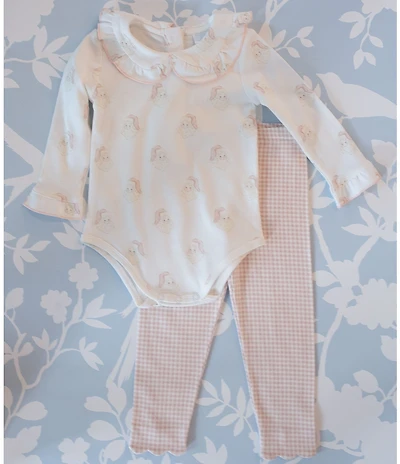 Edgehill Collection x The Broke Brooke Baby Girls Lexi Knit Vintage Santa Set