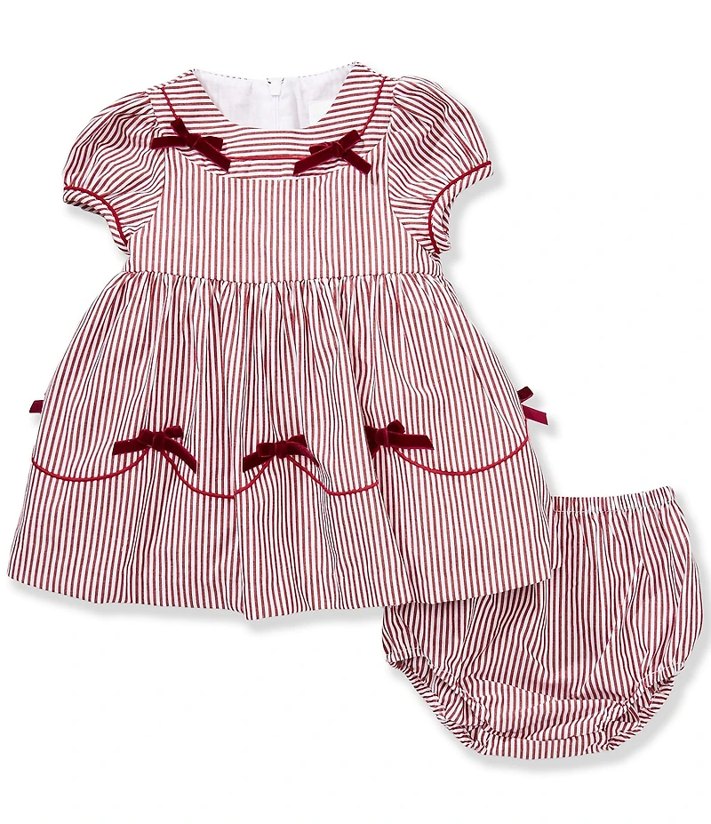 Edgehill Collection x The Broke Brooke Baby Girls Samantha Candy Stripe Party Dress