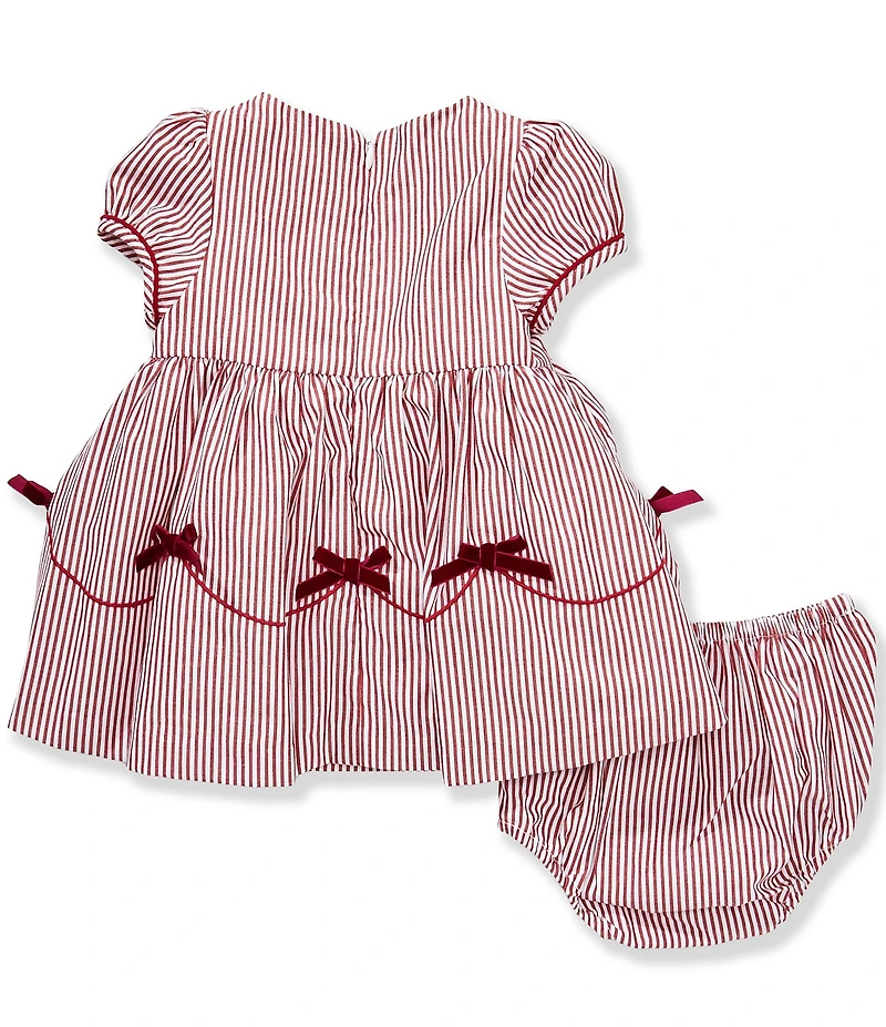 Edgehill Collection x The Broke Brooke Baby Girls Samantha Candy Stripe Party Dress