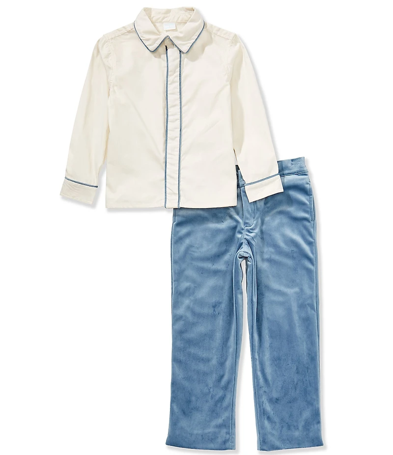 Edgehill Collection x The Broke Brooke Little Boys Andrew Corduroy Pants Set