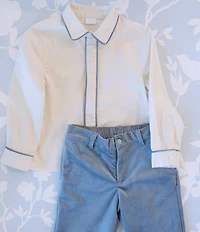 Edgehill Collection x The Broke Brooke Little Boys Andrew Corduroy Pants Set