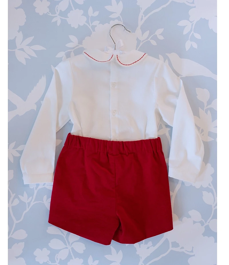 Edgehill Collection x The Broke Brooke Little Boys Berrett Velvet Set