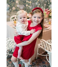 Edgehill Collection x The Broke Brooke Little Boys Berrett Velvet Set