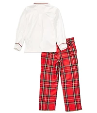 Edgehill Collection x The Broke Brooke Little Boys Charlie Plaid Pants Set