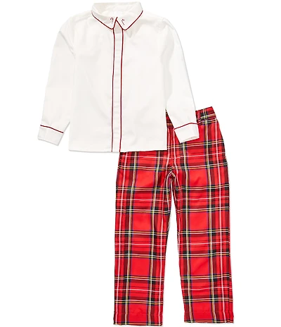 Edgehill Collection x The Broke Brooke Little Boys Charlie Plaid Pants Set