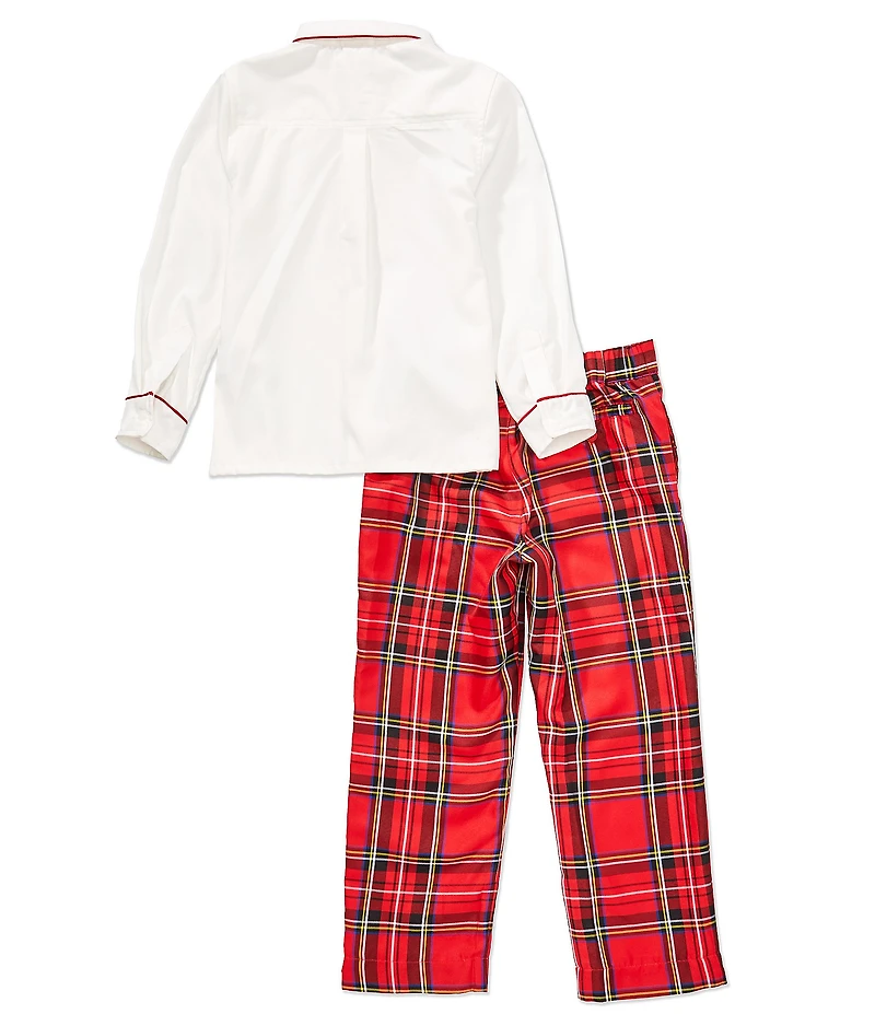 Edgehill Collection x The Broke Brooke Little Boys Charlie Plaid Pants Set
