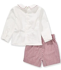 Edgehill Collection x The Broke Brooke Little Boys Henry Stripe Short Set
