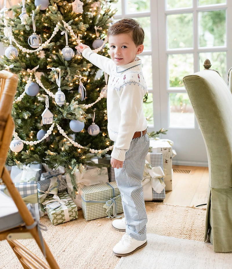 Edgehill Collection x The Broke Brooke Little Boys Knox Gingham Pants