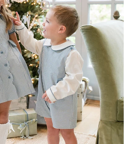 Edgehill Collection x The Broke Brooke Little Boys William Gingham Jon Jon