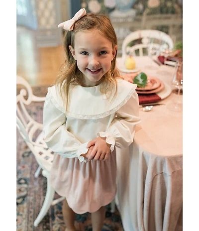 Edgehill Collection x The Broke Brooke Girls Elle Smock Skater Skirt Set