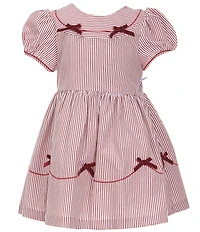 Edgehill Collection x The Broke Brooke Little Girls Samantha Candy Stripe Party Dress