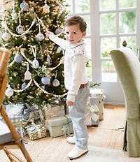 Edgehill Collection x The Broke Brooke Little/Big Boys Fritz Fair Isle Nutcracker Sweater