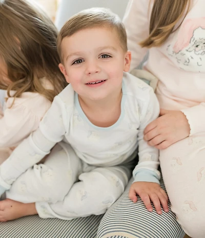 Edgehill Collection x The Broke Brooke Little Boys Noah Vintage Santa Pajama Set