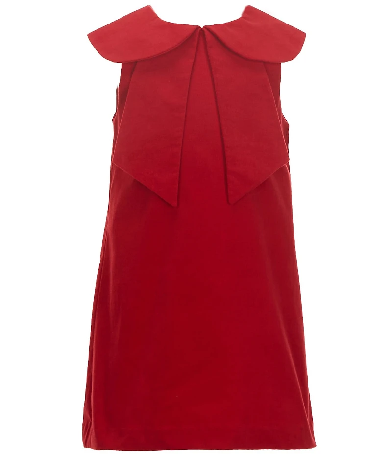 Edgehill Collection x The Broke Brooke Girls Adrienne Velvet Bow Dress