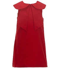 Edgehill Collection x The Broke Brooke Girls Adrienne Velvet Bow Dress