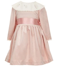 Edgehill Collection x The Broke Brooke Girls Clara Velvet Nutcracker Dress