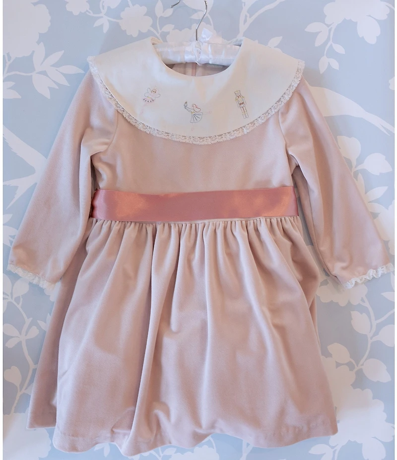 Edgehill Collection x The Broke Brooke Girls Clara Velvet Nutcracker Dress