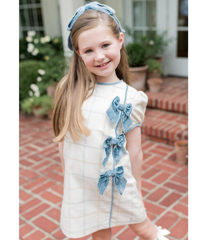 Edgehill Collection x The Broke Brooke Girls Lively Plaid Shift Dress