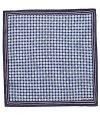 Edward Armah Circle Reversible Silk Pocket Square